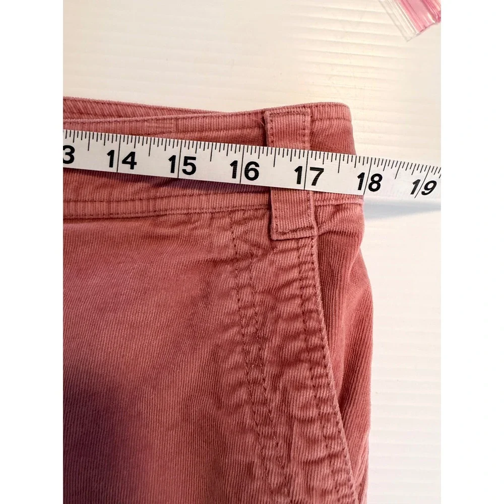 Boden Pink Corduroy Jogger Pants Elastic Waist Ankle Cuff‎ Women's Size 10L